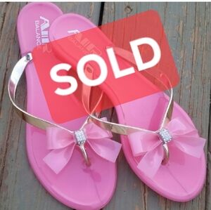 ** SOLD ** Dressy Fancy Flat Thong Flip Flop Sandal